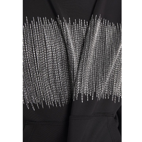 KORAL BY ILLANA KOGEL Titrate Metallic Embroidered Scuba Hoodie - Picture 4 of 10